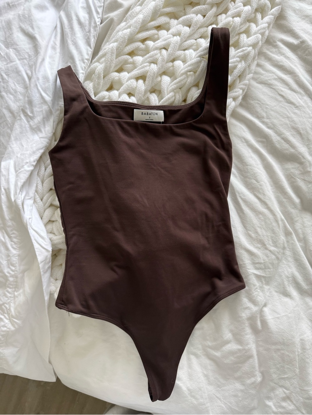 Babaton Contour Bodysuit Rich Mocha Brown